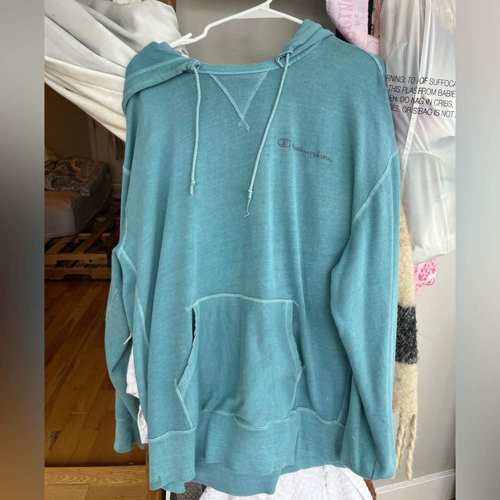Vintage Teal Champion Hoodie